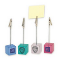 Frosted Acrylic Note Holder W/ Bulldog Clamp (1"x2 3/4")